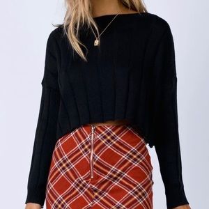 Princess Polly depths jumper black